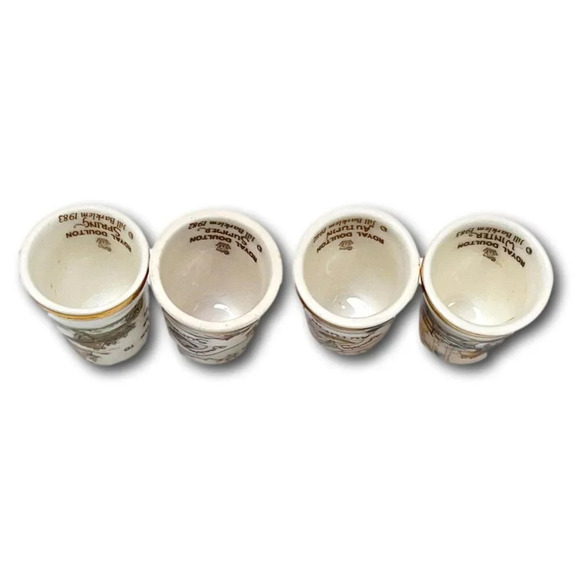 Royal Doulton Thimble Lot 4 Brambly Spring Summer Autumn Winter Jill Bakem - Picture 6 of 10